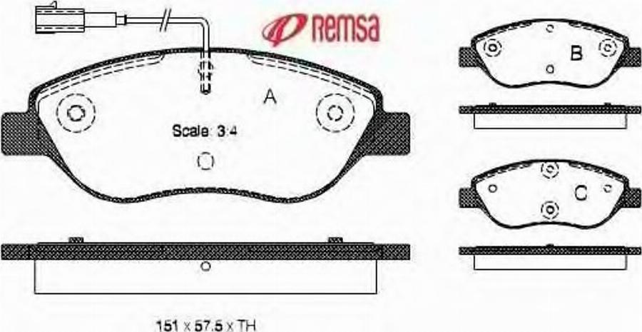 Metzger 086001 - Kit de plaquettes de frein, frein à disque cwaw.fr