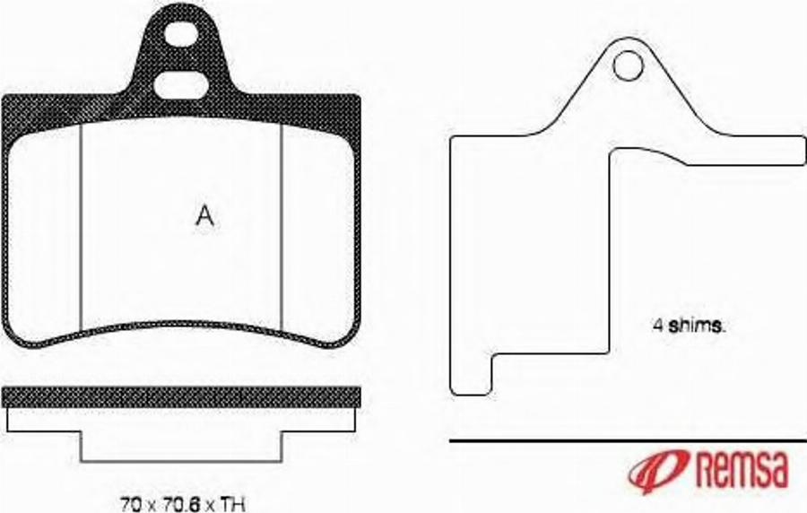 Metzger 083000 - Kit de plaquettes de frein, frein à disque cwaw.fr