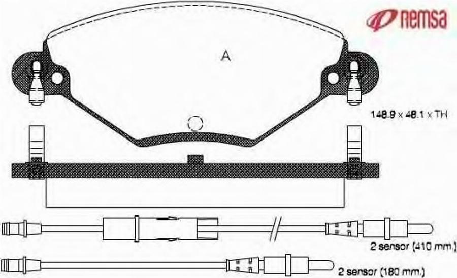 Metzger 0828.04 - Kit de plaquettes de frein, frein à disque cwaw.fr