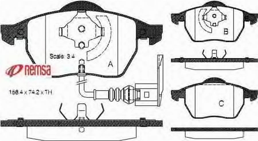 Metzger 0390.41 - Kit de plaquettes de frein, frein à disque cwaw.fr