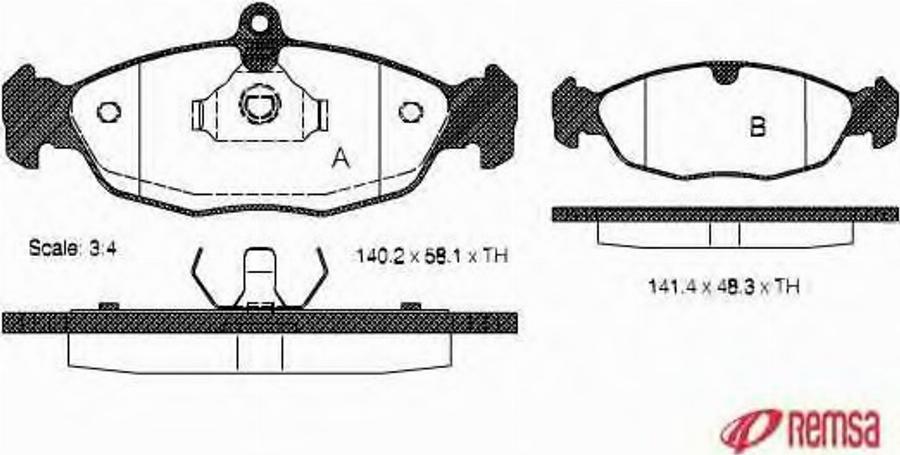 Metzger 039320 - Kit de plaquettes de frein, frein à disque cwaw.fr