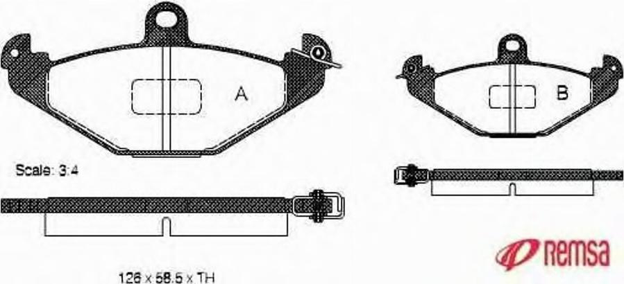 Metzger 034510 - Kit de plaquettes de frein, frein à disque cwaw.fr