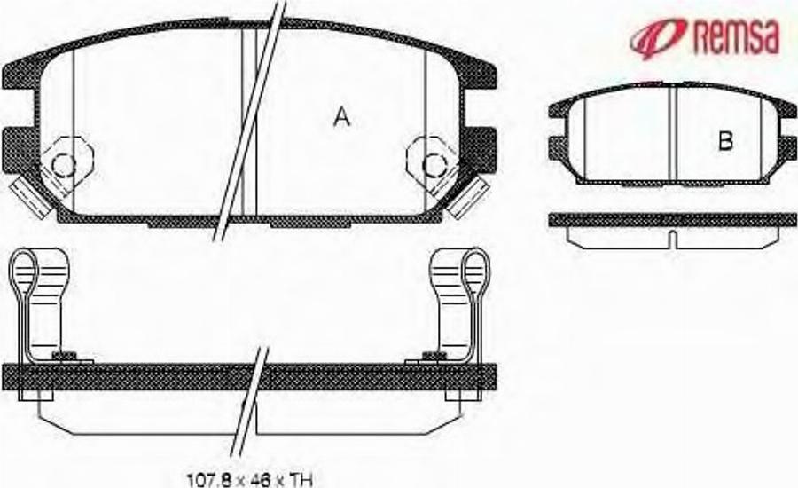 Metzger 035612 - Kit de plaquettes de frein, frein à disque cwaw.fr