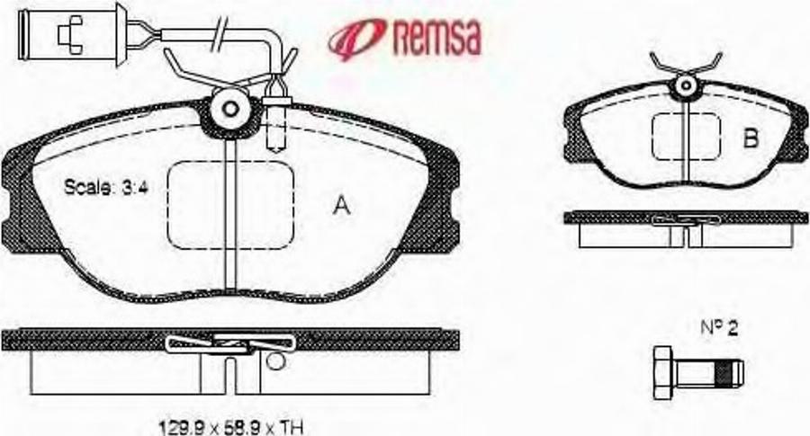 Metzger 030502 - Kit de plaquettes de frein, frein à disque cwaw.fr