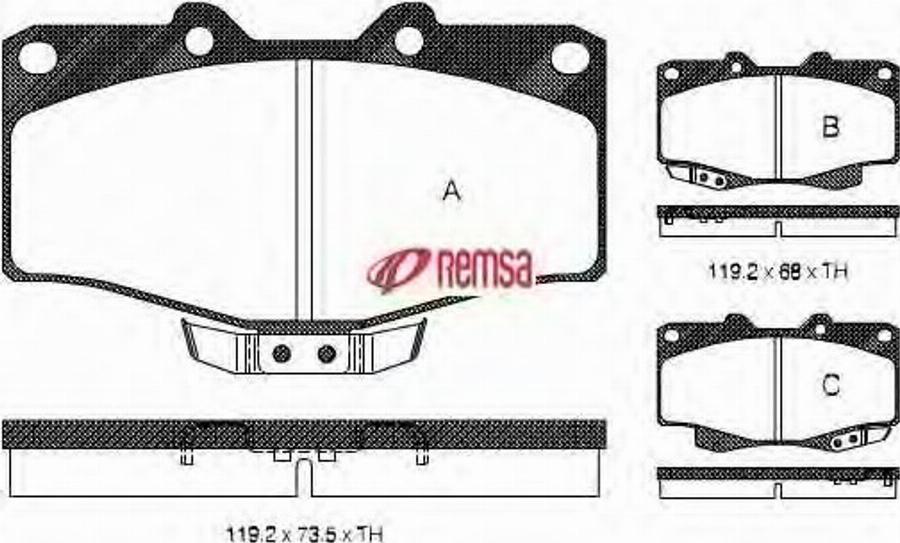 Metzger 0315.04 - Kit de plaquettes de frein, frein à disque cwaw.fr