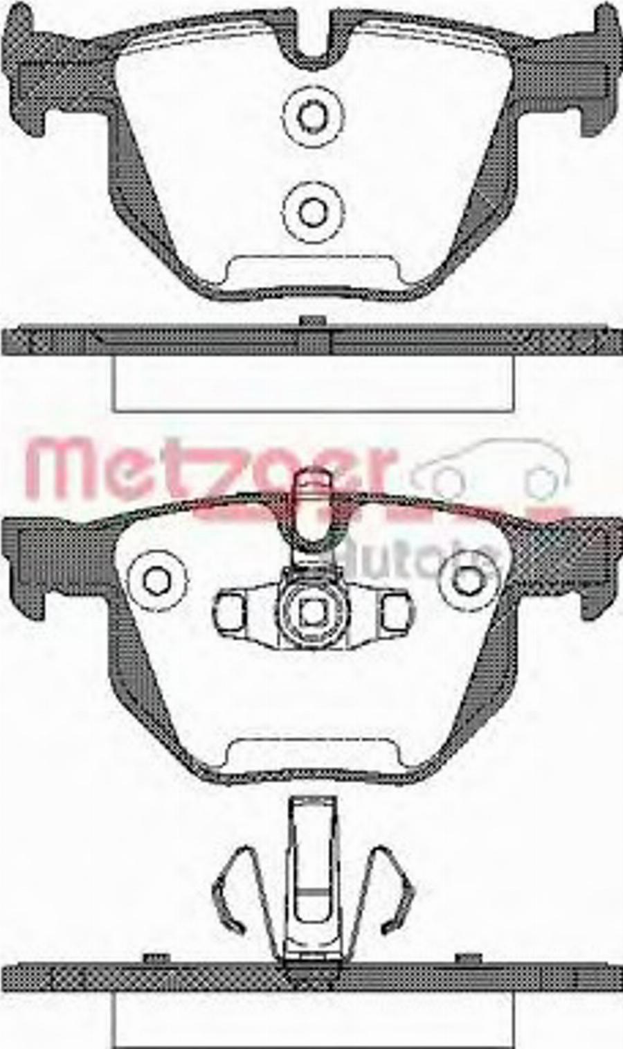 Metzger 038170 - Kit de plaquettes de frein, frein à disque cwaw.fr