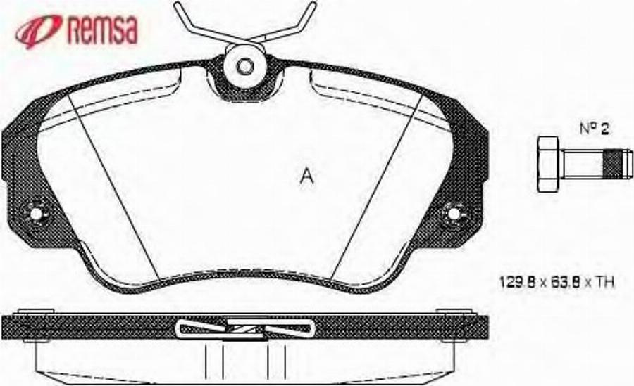 Metzger 038200 - Kit de plaquettes de frein, frein à disque cwaw.fr