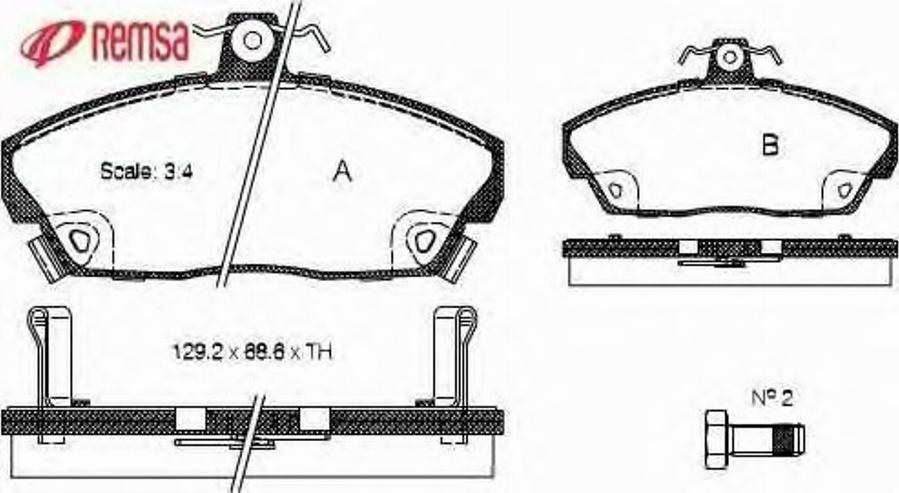 Metzger 033702 - Kit de plaquettes de frein, frein à disque cwaw.fr