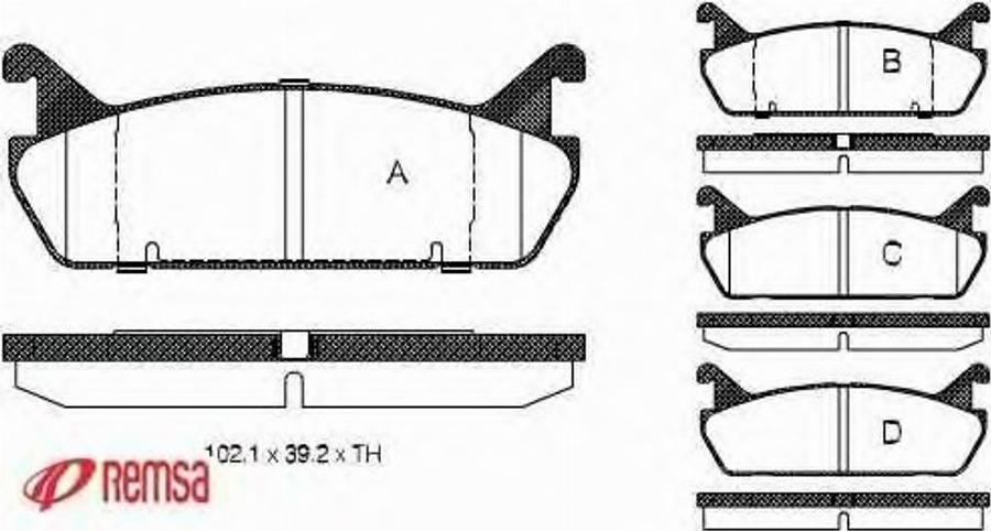 Metzger 032900 - Kit de plaquettes de frein, frein à disque cwaw.fr