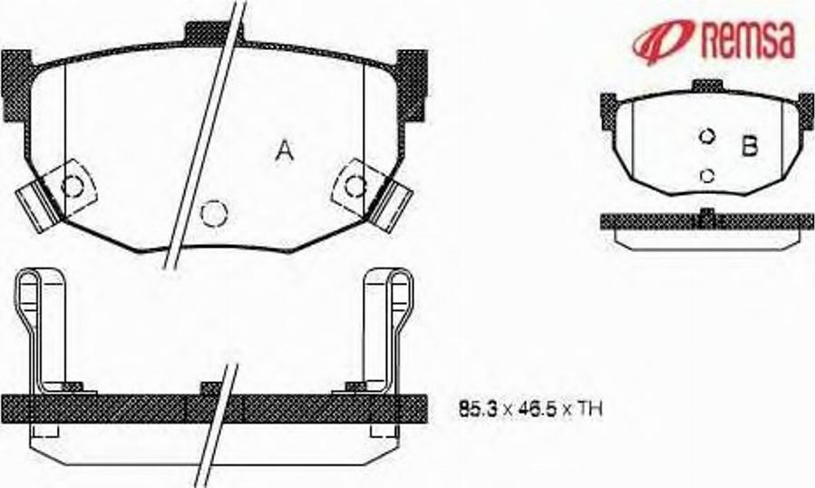 Metzger 029412 - Kit de plaquettes de frein, frein à disque cwaw.fr