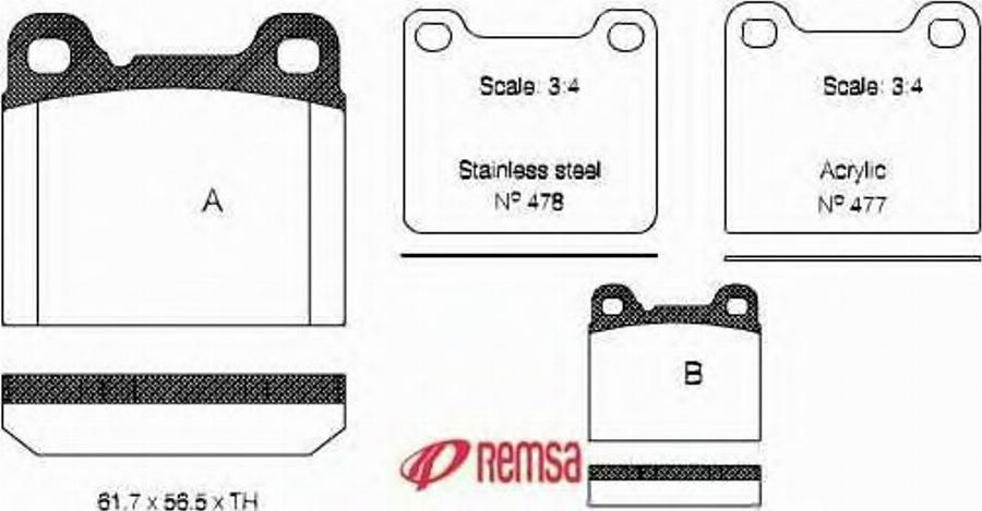 Metzger 025720 - Kit de plaquettes de frein, frein à disque cwaw.fr