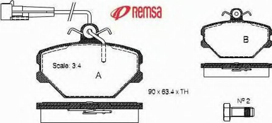 Metzger 026402 - Kit de plaquettes de frein, frein à disque cwaw.fr