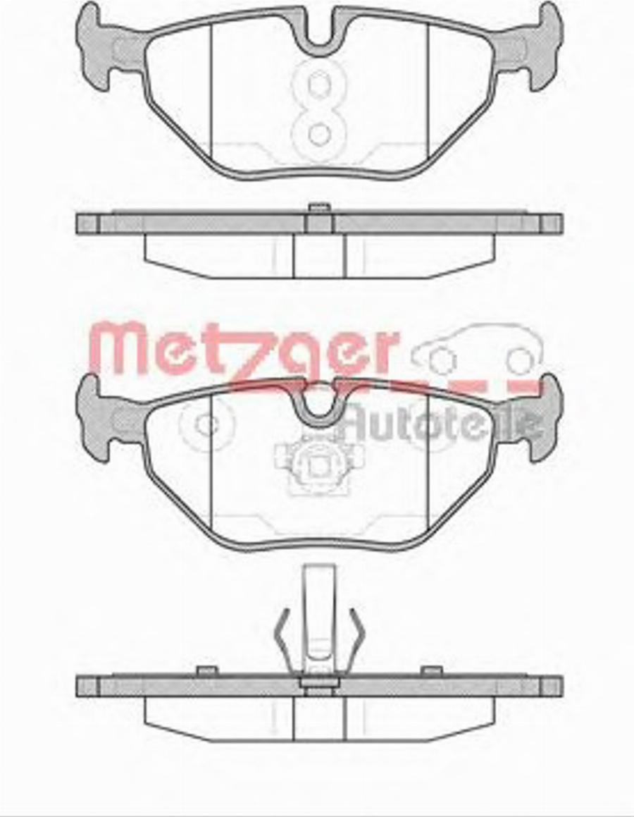 Metzger 026540 - Kit de plaquettes de frein, frein à disque cwaw.fr