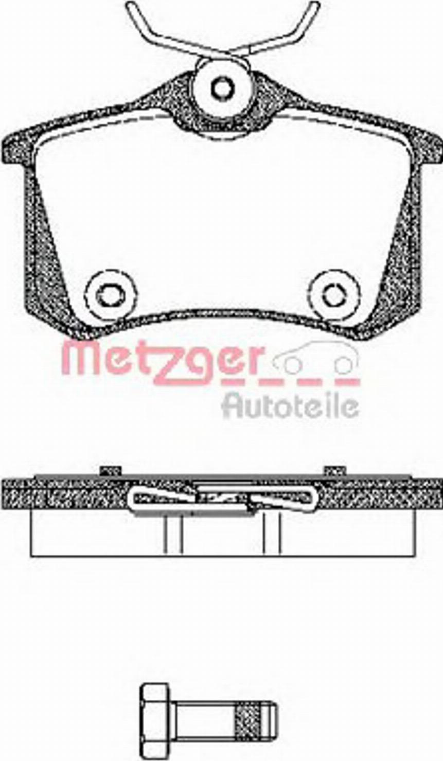 Metzger 0263.14 - Kit de plaquettes de frein, frein à disque cwaw.fr