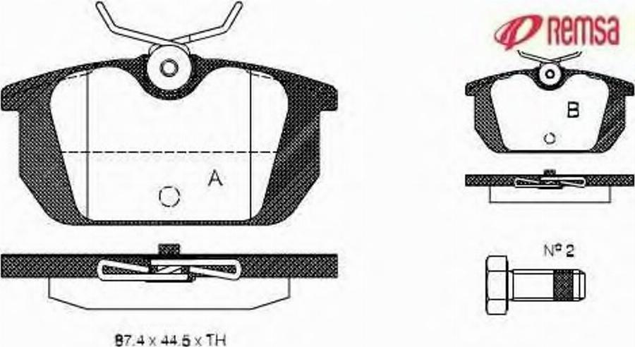 Metzger 023100 - Kit de plaquettes de frein, frein à disque cwaw.fr