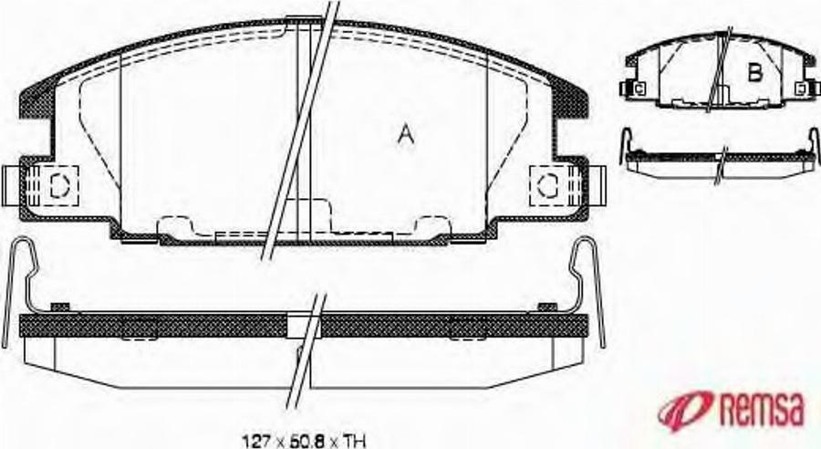 Metzger 023804 - Kit de plaquettes de frein, frein à disque cwaw.fr