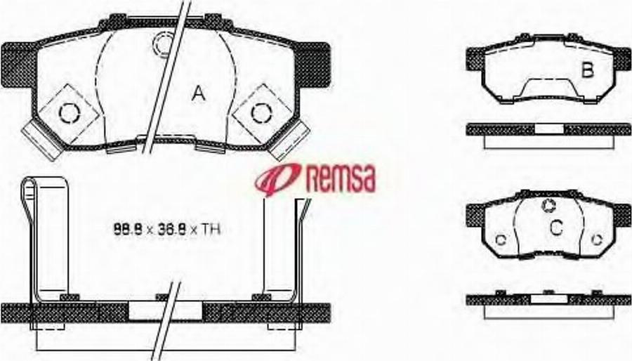 Metzger 023352 - Kit de plaquettes de frein, frein à disque cwaw.fr