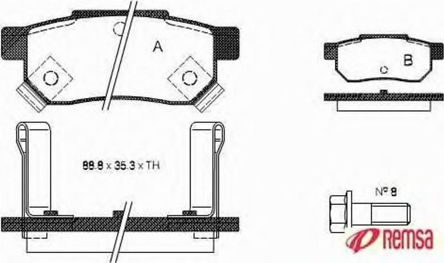 Metzger 023302 - Kit de plaquettes de frein, frein à disque cwaw.fr