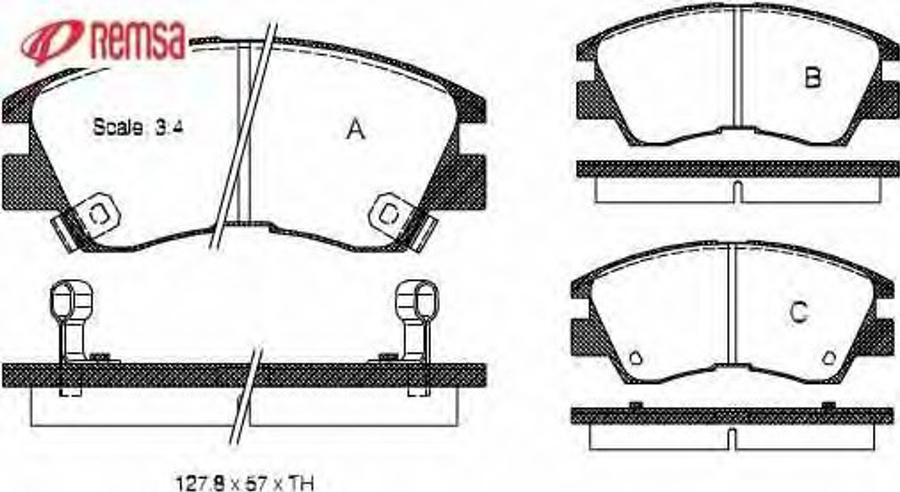 Metzger 027502 - Kit de plaquettes de frein, frein à disque cwaw.fr