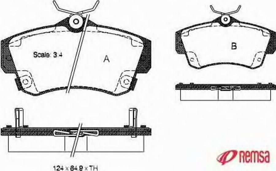 Metzger 075302 - Kit de plaquettes de frein, frein à disque cwaw.fr