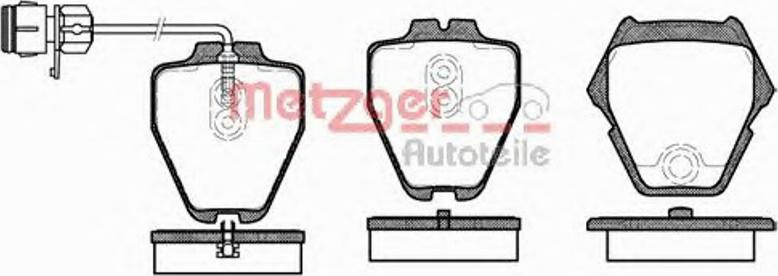 Metzger 0752.12 - Kit de plaquettes de frein, frein à disque cwaw.fr