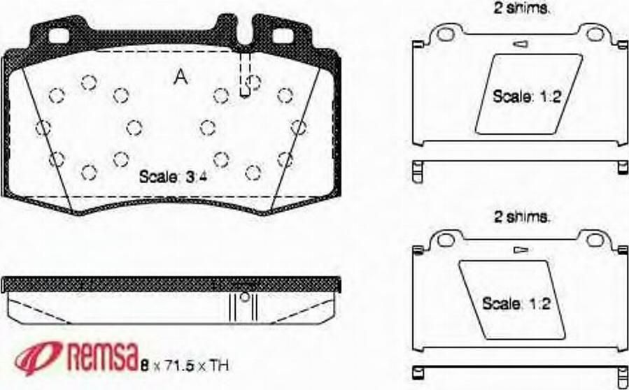 Metzger 076900 - Kit de plaquettes de frein, frein à disque cwaw.fr