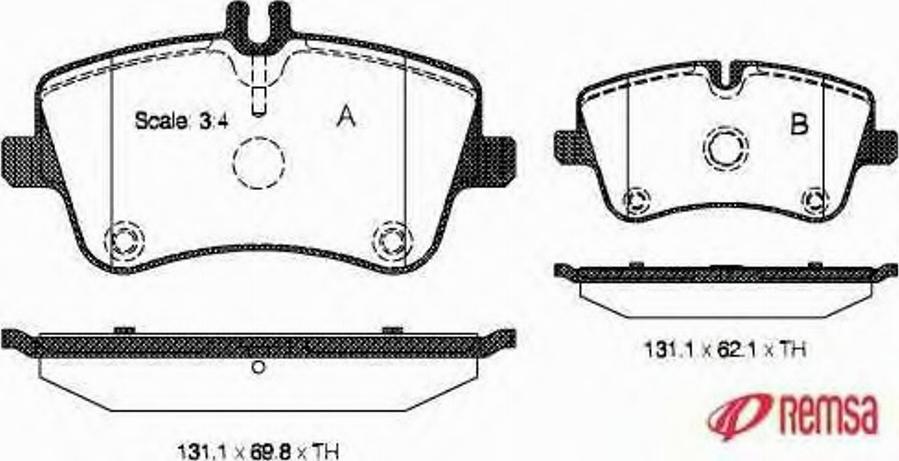 Metzger 076800 - Kit de plaquettes de frein, frein à disque cwaw.fr