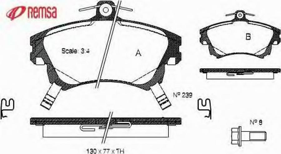 Metzger 0708.02 - Kit de plaquettes de frein, frein à disque cwaw.fr