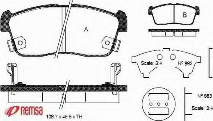 Metzger 072402 - Kit de plaquettes de frein, frein à disque cwaw.fr