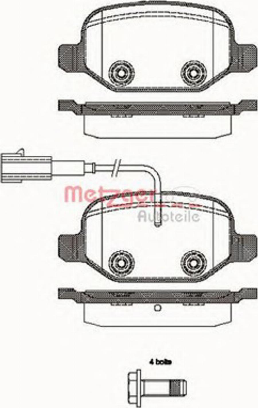 Metzger 0727.02 - Kit de plaquettes de frein, frein à disque cwaw.fr