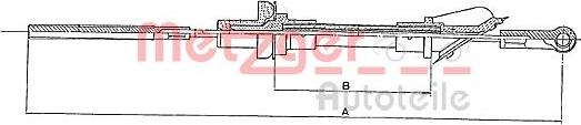 Metzger 1902.2 - Tirette à câble, commande d'embrayage cwaw.fr