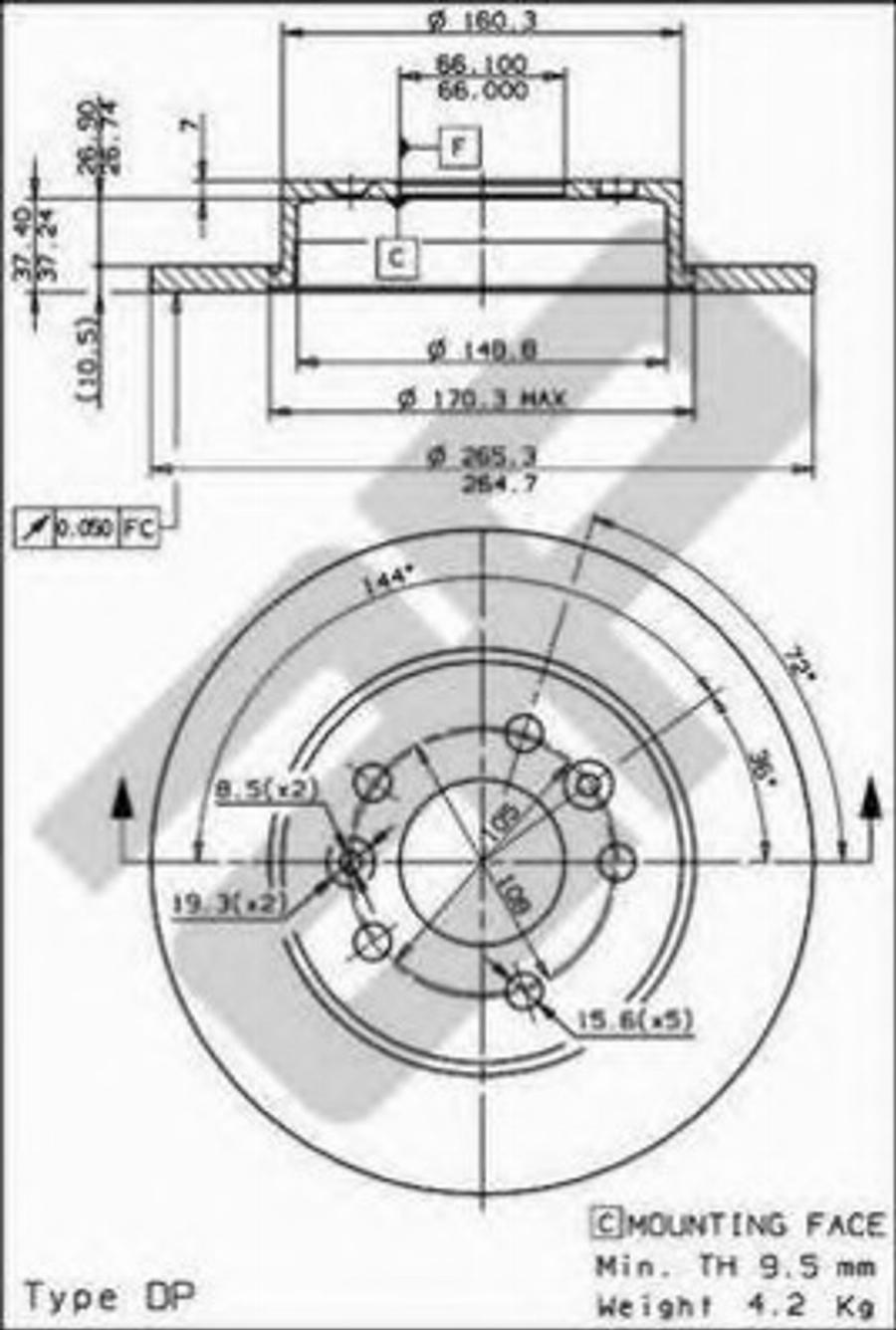 Metzger 14415 - Kit de plaquettes de frein, frein à disque cwaw.fr