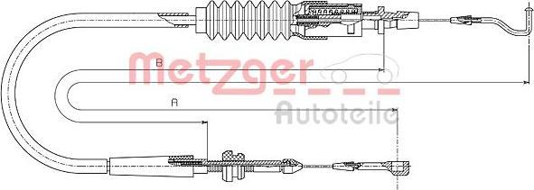 Metzger 14.4304 - Câble d'accélération cwaw.fr