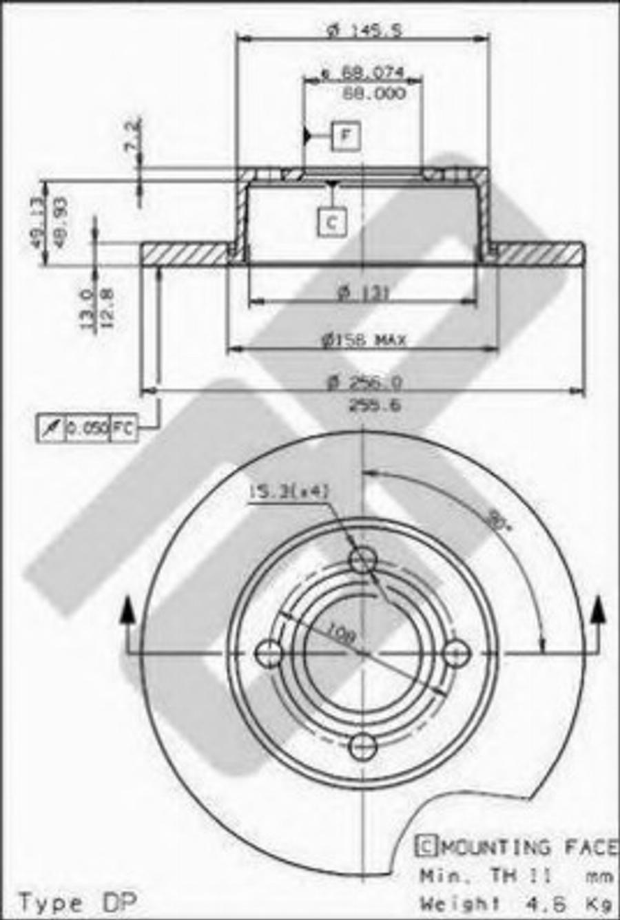 Metzger 14432 - Disque de frein cwaw.fr