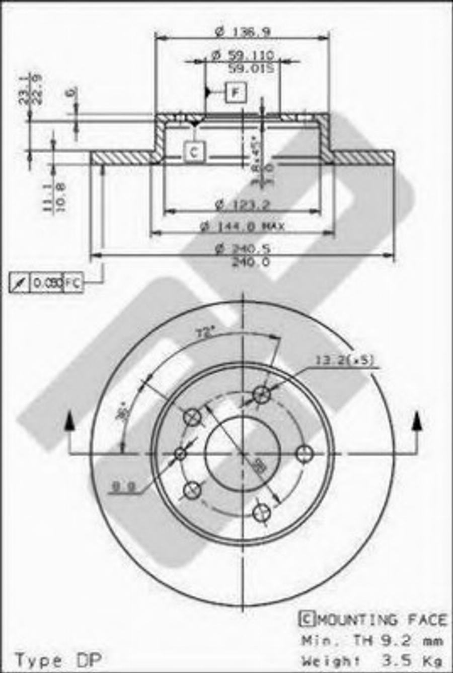 Metzger 14624V - Disque de frein cwaw.fr