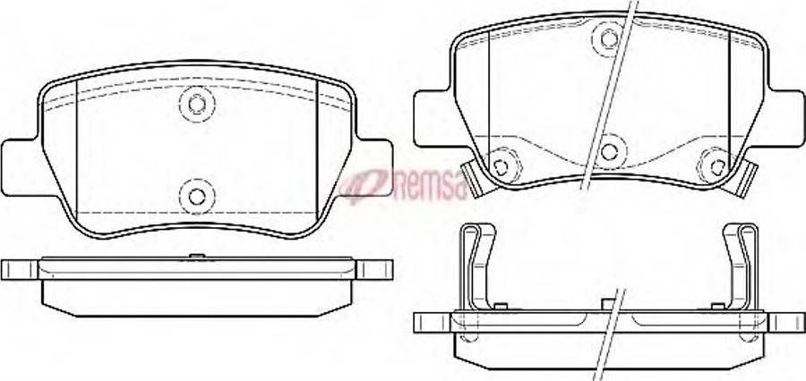 Metzger 140302 - Kit de plaquettes de frein, frein à disque cwaw.fr