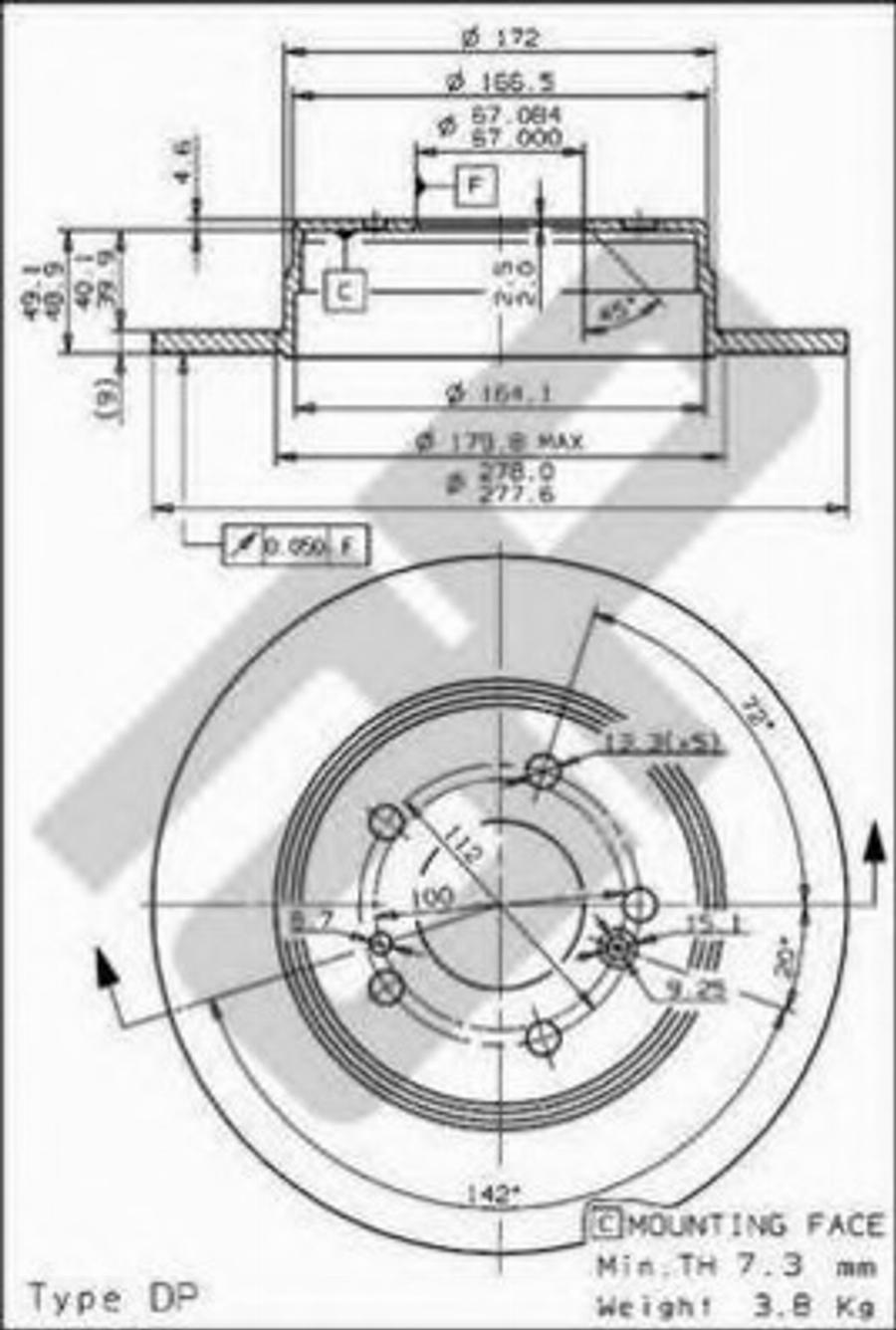 Metzger 14845V - Disque de frein cwaw.fr