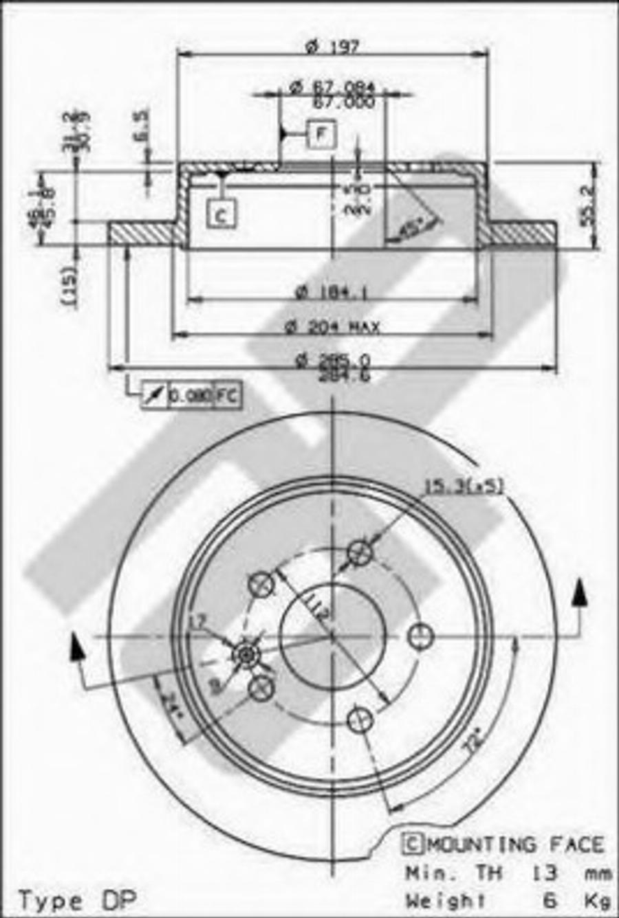 Metzger 14802 - Disque de frein cwaw.fr