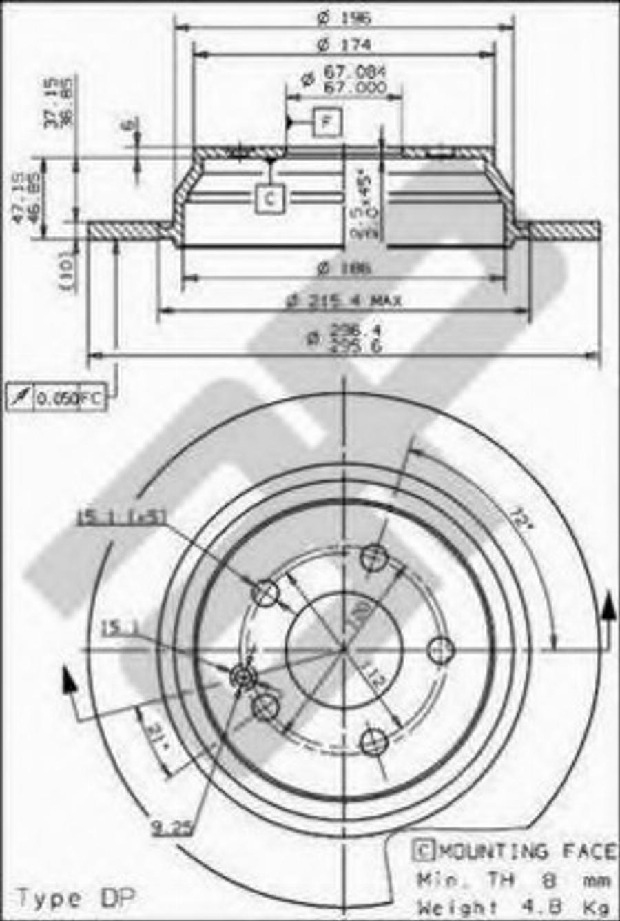 Metzger 14835 - Disque de frein cwaw.fr