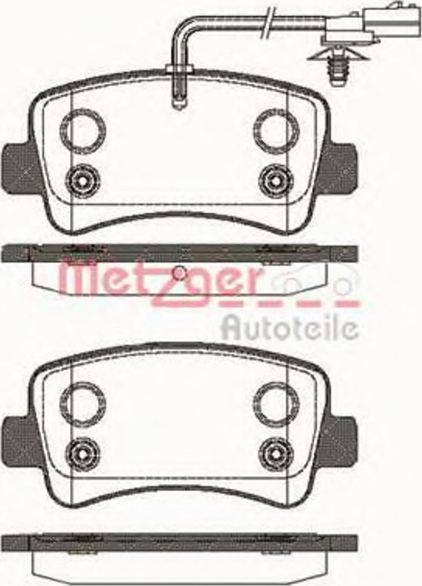 Metzger 1439.01 - Kit de plaquettes de frein, frein à disque cwaw.fr