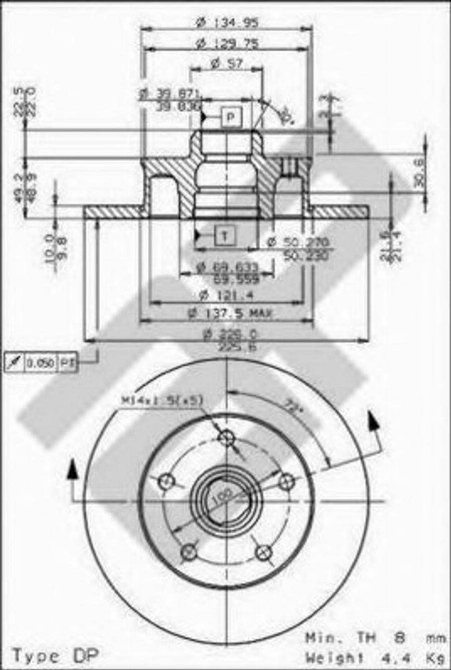 Metzger 14351 - Disque de frein cwaw.fr