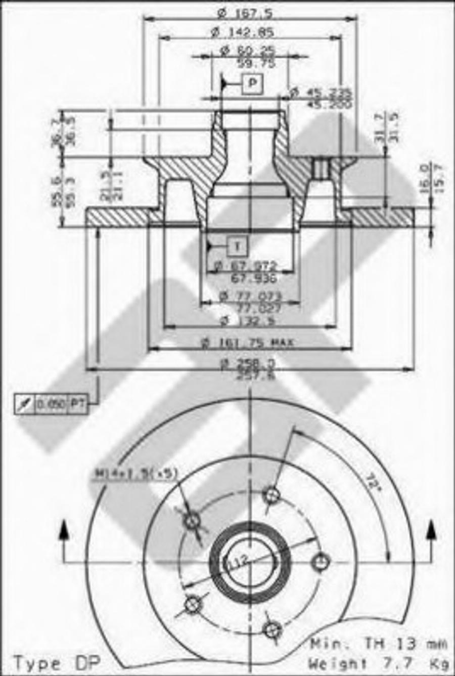 Metzger 14251 - Disque de frein cwaw.fr