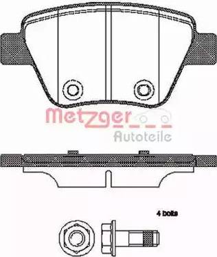 Metzger 1420.00 - Kit de plaquettes de frein, frein à disque cwaw.fr