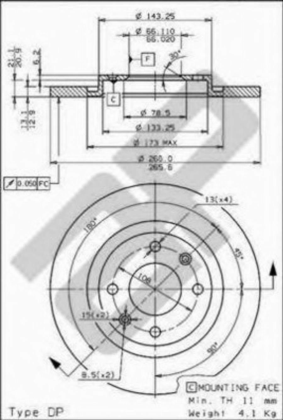 Metzger 14711 - Disque de frein cwaw.fr