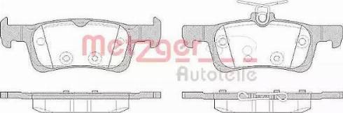 Metzger 1170799 - Kit de plaquettes de frein, frein à disque cwaw.fr