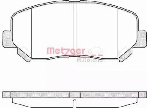 Metzger 1513.02 - Kit de plaquettes de frein, frein à disque cwaw.fr