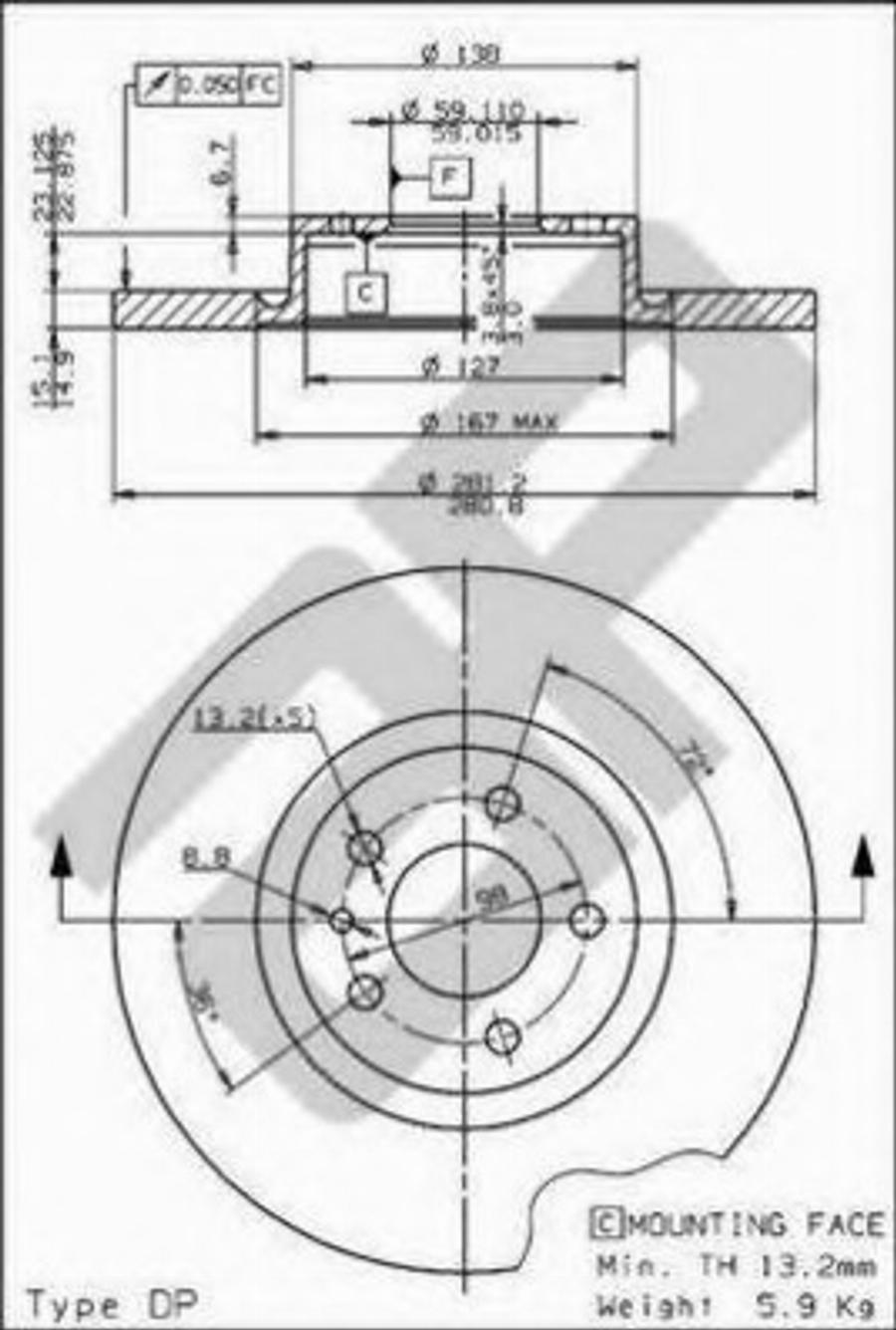 Metzger 15368 - Disque de frein cwaw.fr