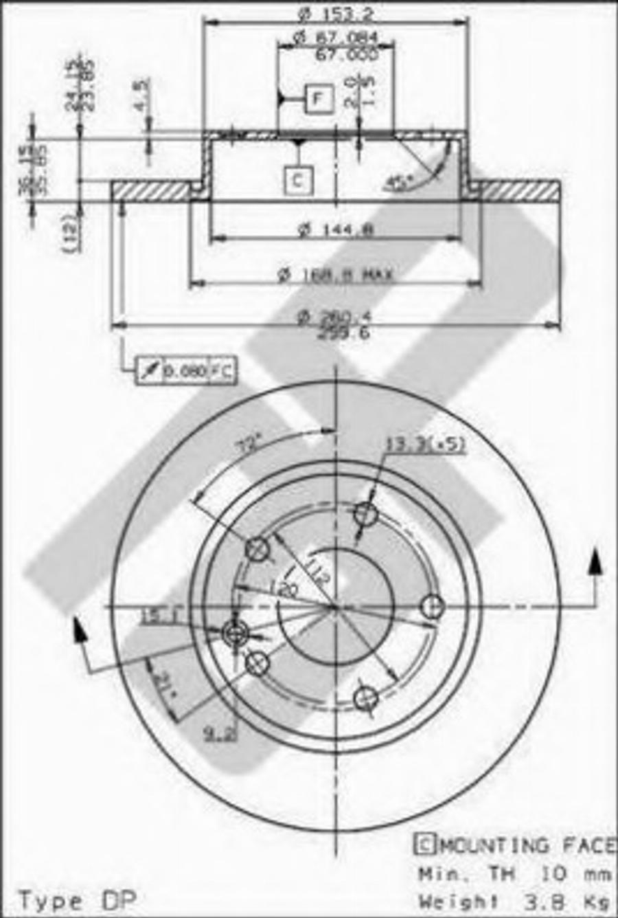 Metzger 15370V - Disque de frein cwaw.fr