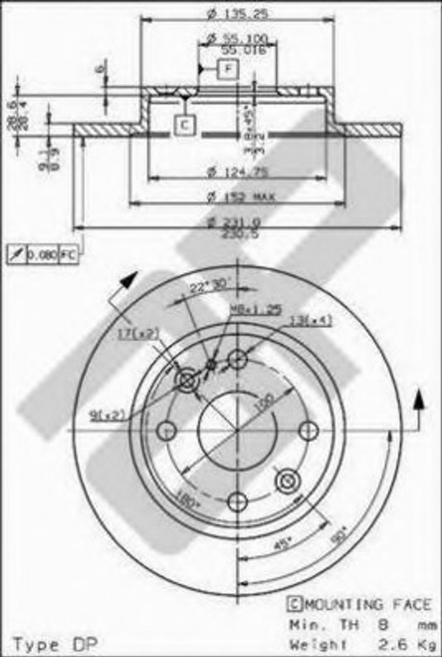 Metzger 15371 - Disque de frein cwaw.fr