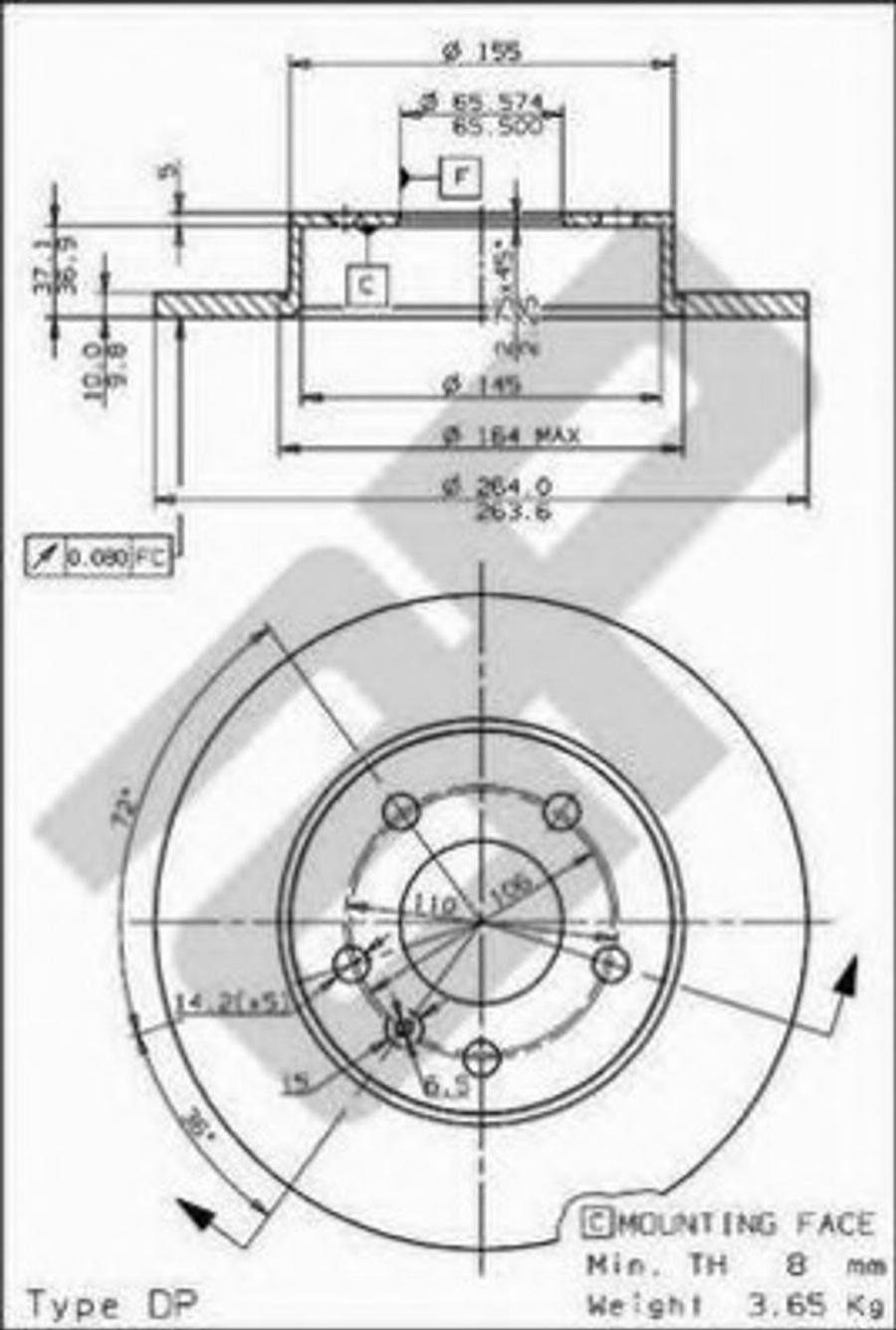 Metzger 15373 - Disque de frein cwaw.fr